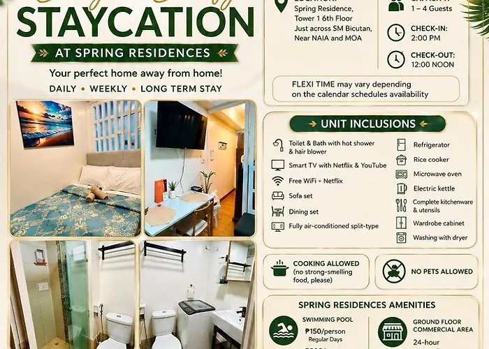 Mc Staycation At Spring Residences Near Airport Apartamento Manila